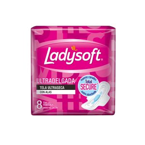 Toalla Higienica Ladysoft Ultradelgada Con Alas 8Un