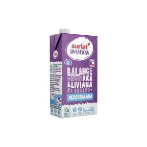 Leche Surlat Descremada Sin Lactosa 1Lt