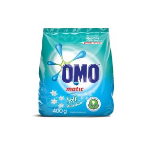 Detergente Polvo Matic Soft Aloe Vera Omo 400g