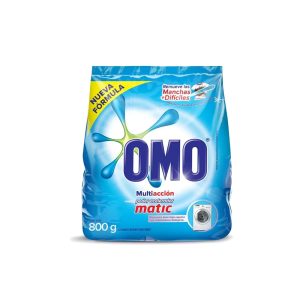 Detergente en Polvo Omo Matic 800Gr