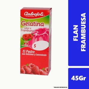 Gelatina Frambuesa Ambrosoli Caj 50g