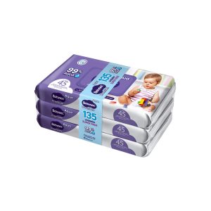 Toallitas Humedas Babysec Premium Aqua Pack 3x45Un