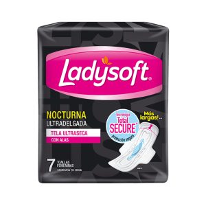 Toalla Higienica Ladysoft Ultradelgada Nocturna Con Alas 7Un