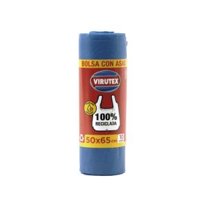 Bolsa De Basura Virutex Con Asas 50x65 cm 10 Unidades