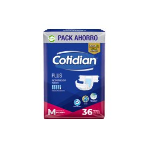 Pañal Adulto Cotidian Plus M 36 Unidades