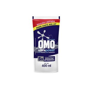 Detergente Liquido Omo Ultra Power Doy Pack 400 ml