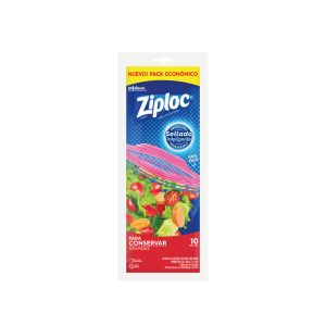 Bolsa Ziploc Grande 26x27cm 10 Unidades