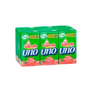 Bebida Lactea Uno Frutilla Soprole Tetra 80Ml