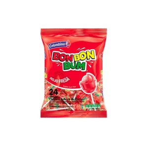 Chupete Colombina Bonbonbum Fresa 24Un