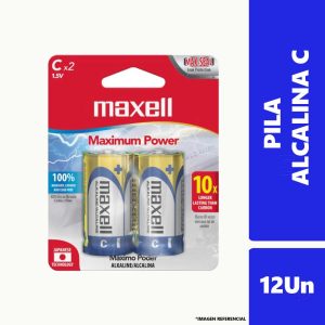 Pila Alcalina C Maxell Blister 12Un