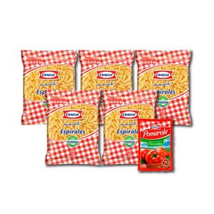 Pack Carozzi 5 Espirales + Salsa Pomarola