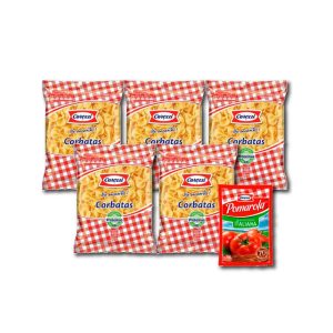 Pack Carozzi 5 Corbatas + Salsa Pomarola