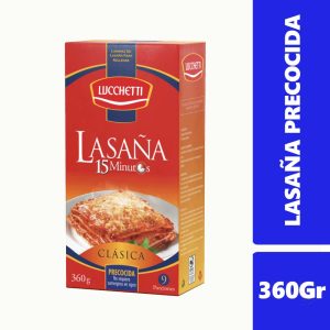 Lasaña Precocida Lucchetti Caj 360g