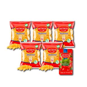 Pack Lucchetti 5 Espirales + Salsa Italiana