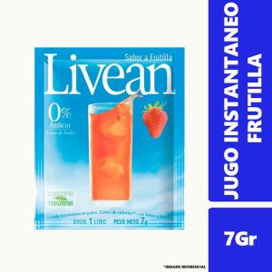 Jugo en Polvo Livean Frutilla 7Gr