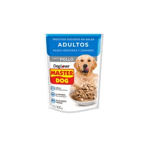 Alimento Trocitos Master Dog Adulto Pollo 100 gr