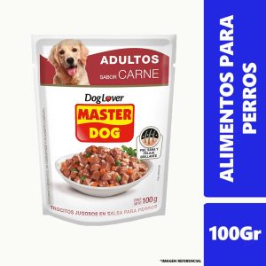 Alimentos Trocitos Master Dog Carne 100Gr