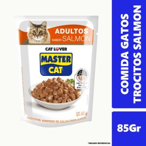 Alimento Trocitos Master Cat Adulto Salmon 85Gr