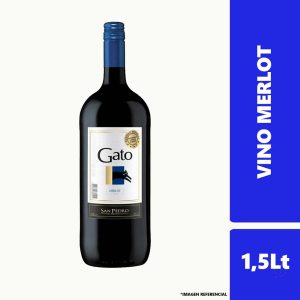 Vino Botellon Gato Merlot 1,5lt