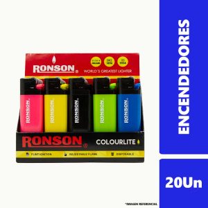 Encendedor Ronson Colourlite 20Un