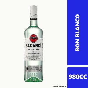Ron Bacardi Carta Blanca 980CC