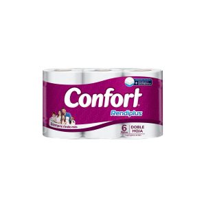 Higienico Confort Doble Hoja Rendiplus 6 Rollos x 20 Mt
