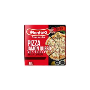 Pizza Congelada Montina Jamon/Mozar 470gr