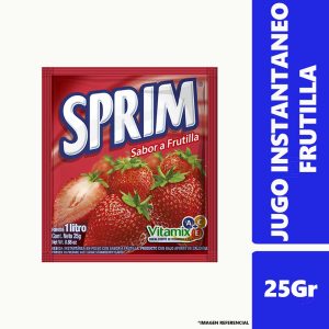 Jugo en Polvo Sprim Frutilla 25Gr
