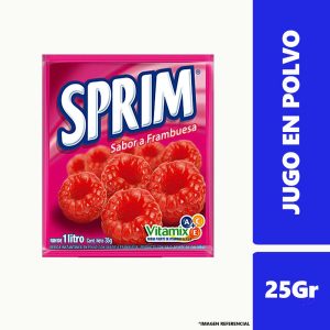 Jugo en Polvo Sprim Frambuesa 25Gr