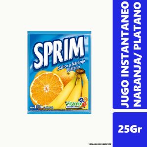Jugo Polvo Naranja Platano Sprim Sob 25g