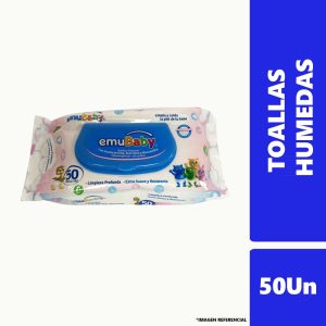 Toallitas Humedas Con Tapa Emubaby 50Un