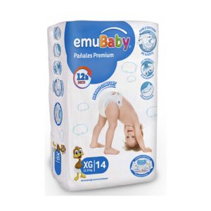 Pañal Emubaby Premium XG 14U.