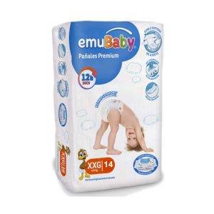 Pañal Emubaby Premium XXG 14U.