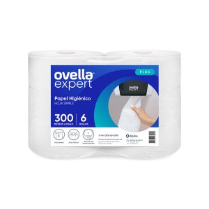 Papel Higienico Jumbo Plus Una Hoja Ovella 300MT