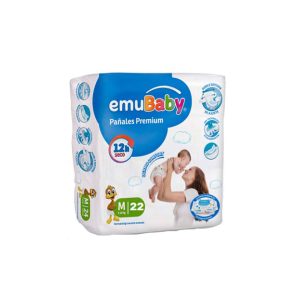 Pañal Emubaby Premium M 22 Unidades