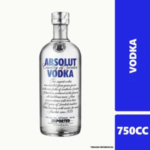 Vodka Absolut Blue Bot 750cc