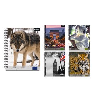 Cuaderno Universitario Ross Animal And Places 100 Hojas
