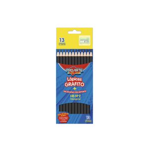 Lapiz Grafito Proarte Hexagonal N2 12 Unidades + Sacapuntas